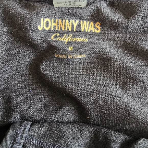 Johnny Was Dreamer Floral Embroidered Flounce Off-The-Shoulder Swimsuit M - Picture 5 of 8